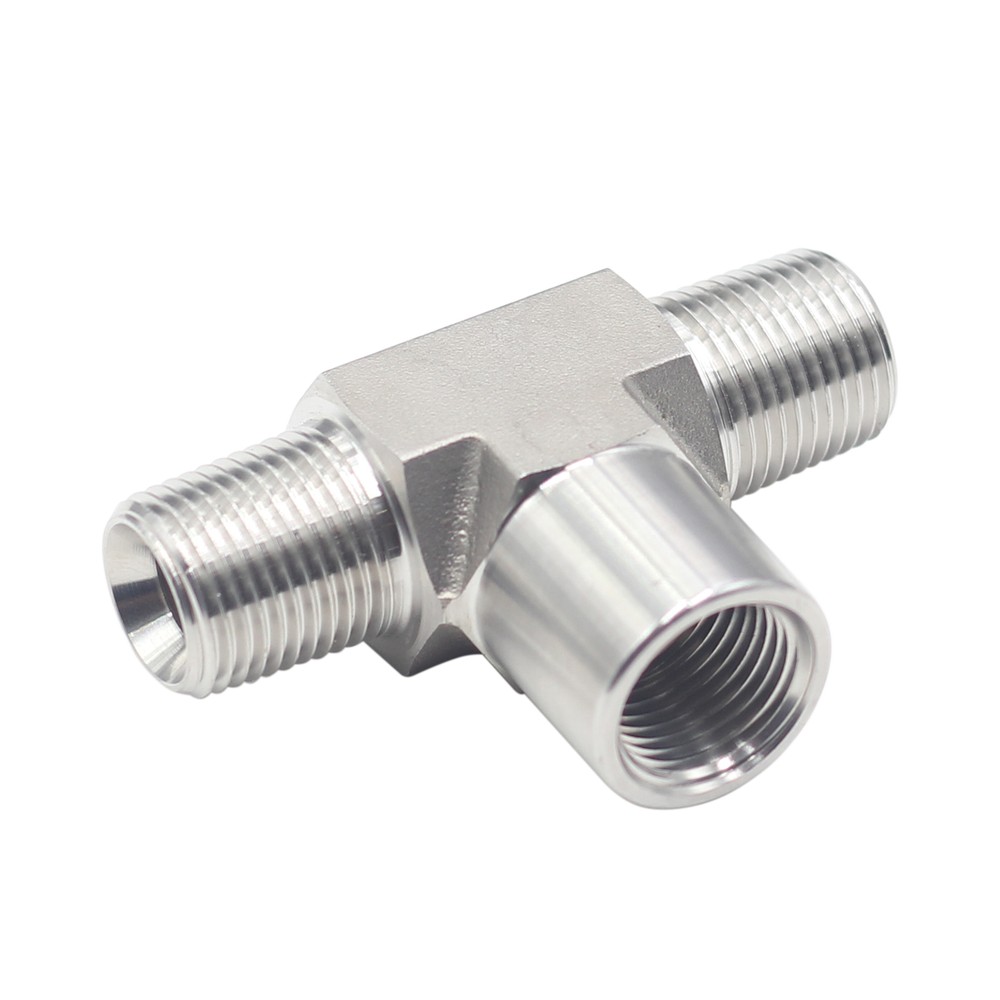 HFS(R) Forged Pipe Street Tee 1/4″ NPT Male x 1/4″ NPT Female x 1/4″ NPT Male