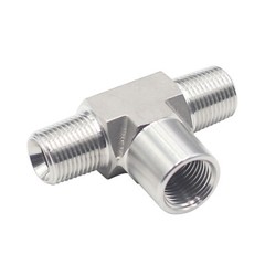 HFS(R) Forged Pipe Street Tee 1/4″ NPT Male x 1/4″ NPT Female x 1/4″ NPT Male