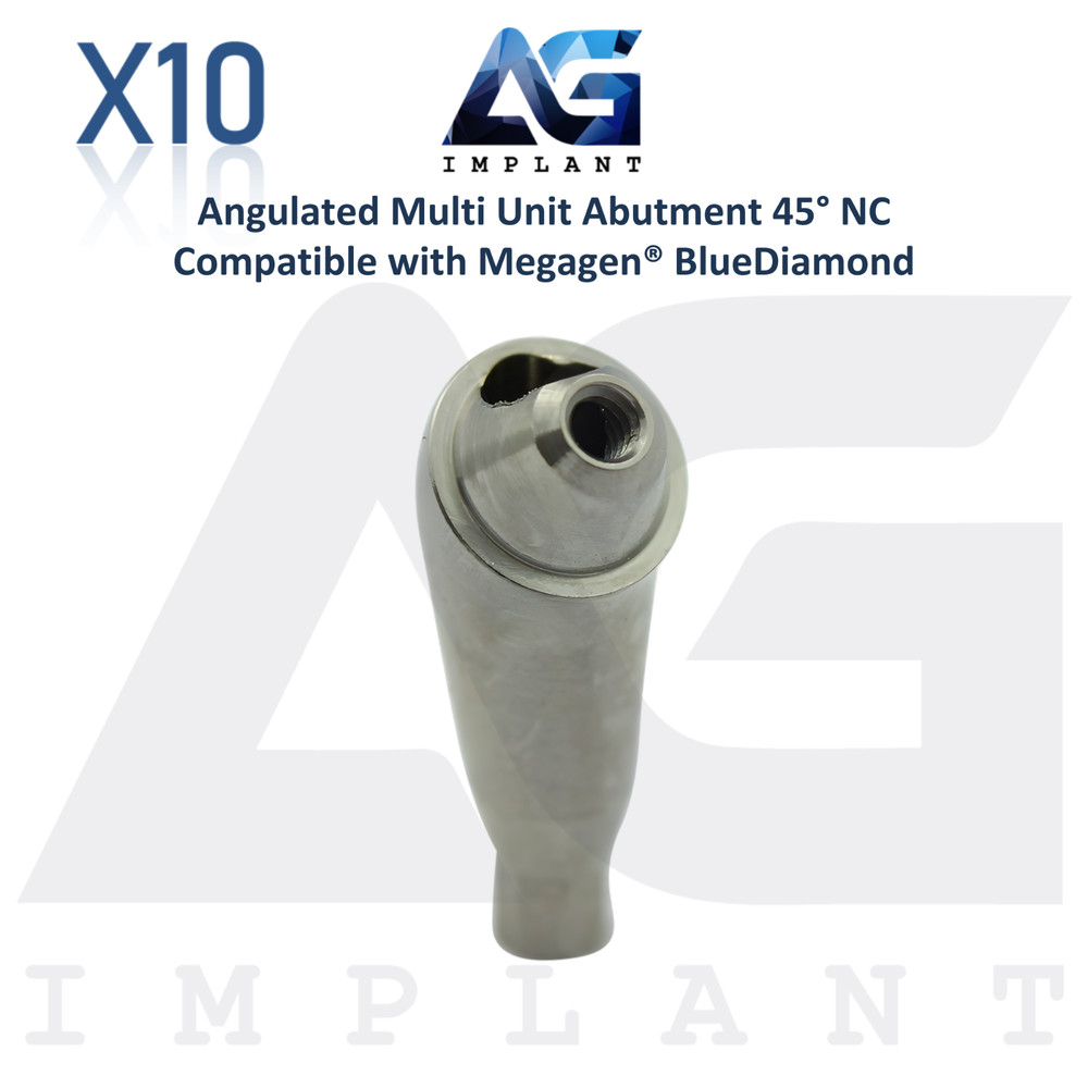 10 Angled 45° Multi Unit Prosthetic NC Megagen® BlueDiamond Compatible Ø4.8mm