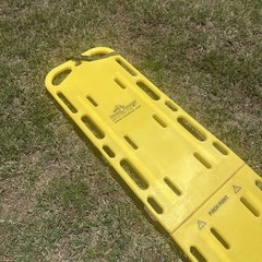 Iron Duck Ultra Space Save Folding Spinal Immobilization Backboard Yellow 72”