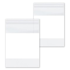 12″x 15″ 4 Mil Reclosable Bag Writeable White Block Water-Resistant 1000 Pack