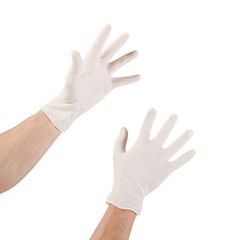 McKesson Confiderm Latex Exam Glove Standard Cuff Length LARGE 100 per Box