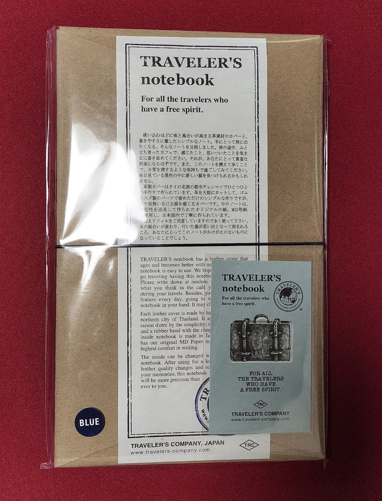 Traveler’s Notebook, Regular Size, Blue 15239006