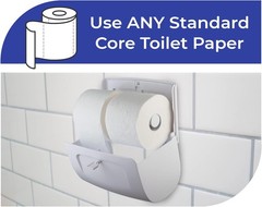 Commercial Toilet Paper Dispenser Wall Mount Double 2 Roll Locking Toilet Paper