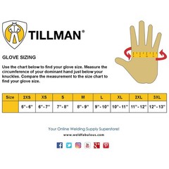 Tillman 822 14″ ACK Aluminized Carbon ® & Cowhide Gloves Wool Liner, Large