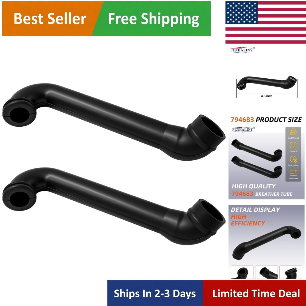 2 PCS Breather Tube Replacement for Briggs & Stratton Engines – Durable Plastic