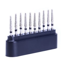 100 Pcs Dental FG Diamond Burs for Abrade Crown Cavity Preparation TR-13S