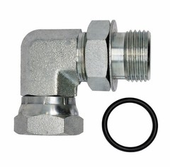 AF 9515-20-12 – #20 Male ORB (1-5/8”-12) X #12 Female Pipe (1.050”-14) SW 90