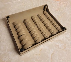 Nadex Coin Counter Handling Tray With Lid 6 Compartment Coin Sorter Teller Cashi
