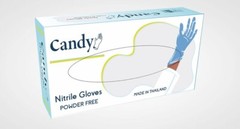 CANDY NITRILE GLOVES Case of blue nitrile gloves 1000 pcs (10 packs of 100)