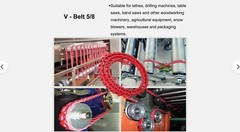 Power Twist V Belt 5/8 Inches X 5 Feet B/5l Adjustable Link V Belt Type B For La