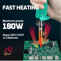 YIHUA 929D-VI 180W Electric Desoldering Iron Solder Sucker Pen 110V/220V Tool