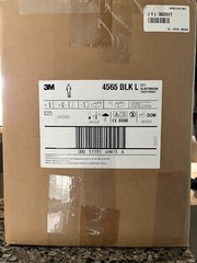 Full Case 25 Pack 3M 4565 BLK Hooded Disposable Protective Coverall Size Large