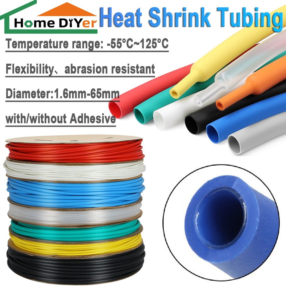Adhesive Glue Lined 3:1/4:1 Heat Shrink Tubing Waterproof Sleeving Heatshrink