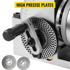 Dividing Head Precision BS-4in/5in/6in 3-Jaw Indexing Head Tailstock Chuck Tool