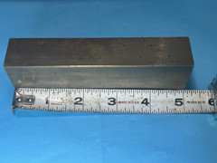 vintage solid brass bar machinist tool 5″ x 1.5″ x 1″ scrap over 2 pounds