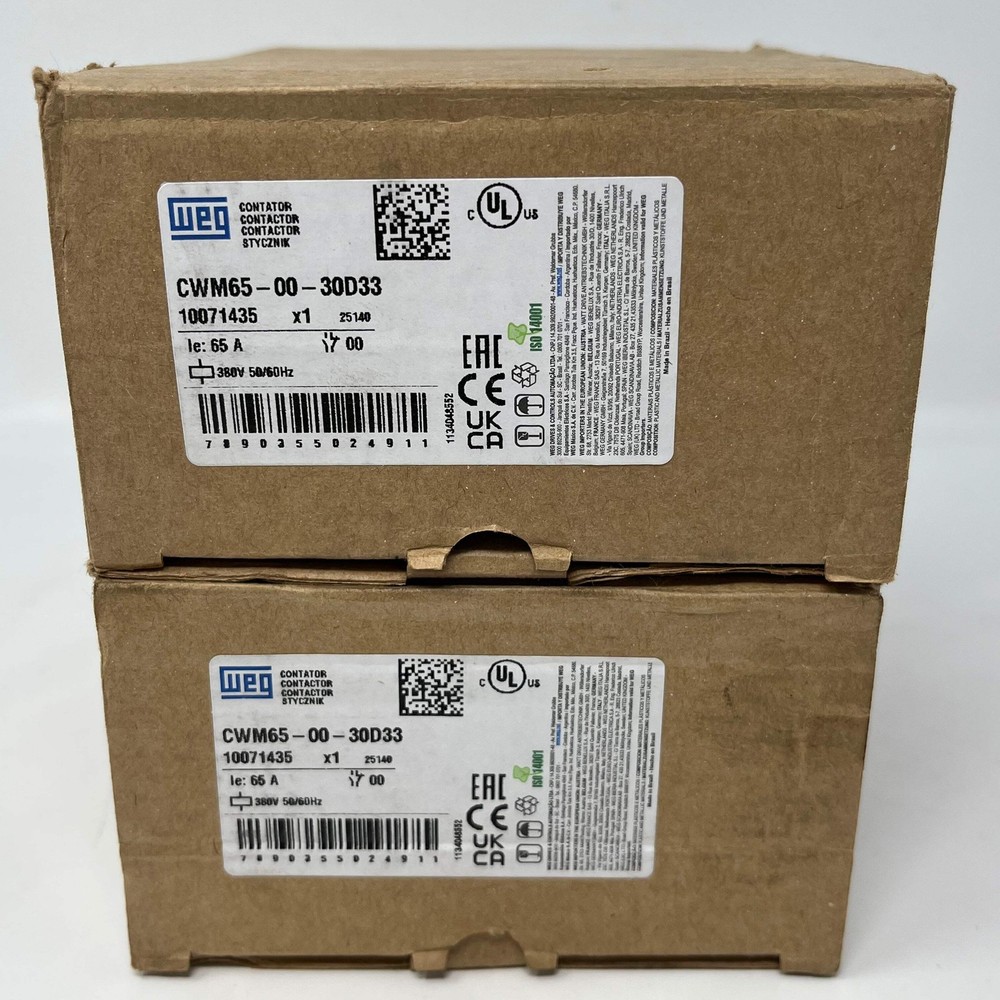 Weg CWM65 Contactor (380ACV Relay 50/60Hz) AC Non-Reversing IEC Contactor