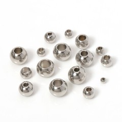 Ø 3mm- 60mm Stainless Steel Balls w Hole Bearing Smooth Through Hole Steel Ball