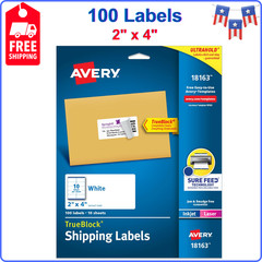 Avery Printable Shipping Labels with Sure Feed – 2″ x 4″ Customizable Stickers