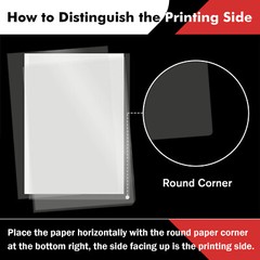 100% Clear Transparency Film for Inkjet Printer 8.5×11 60 Sheets Screen Printing