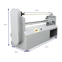 Electric Hot Foil Paper Cutter Hot Stamping Rolls Slitter Cutter Core Dia. 0.98″