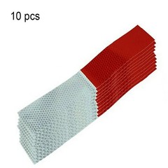 10Pcs Reflective Tape Waterproof Night Stickers for Car Truck Trailer