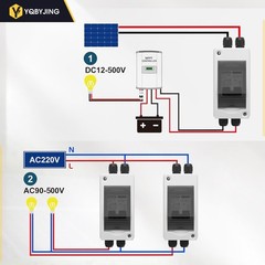 63 Amp DC Solar Panel Disconnect Switch 4 Holes AC Miniature Circuit Breaker …