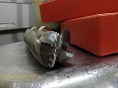 HTC 2 x 1-1/4 x 6-1/2 x 9 4FL flute .250R HSS EM END MILL
