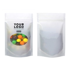 Branded See Through Foil Stand Up Bags Assorted Shades Airtight Storage Pouches