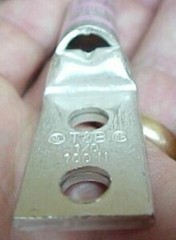 Box of 5 T&B Solid Copper 1/0 Electrical Cable Lugs Wire 54859BEPH Telecom Tin