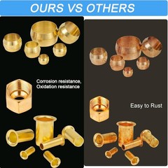 Brass Compression Fittings Assortment Kit for Air Water Fuel Oil Gases