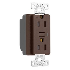 Eaton Z-Wave Plus split control wireless duplex receptacle, Tamper Resistant,
