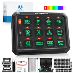 5Inch RGB Switch Panel Toggle Momentary Strobe Pulsed Circuit Control Box System