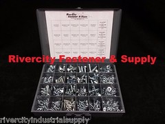 GRADE 5 FINE THREAD BOLT NUT & WASHER ASSORTMENT – KIT 490 PCS WITH TRAY