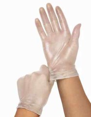 XL Disposable Vinyl Gloves (PVC, Powder- Free) Sold Per Case