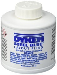 Matte Blue Layout Fluid 4oz – Ideal for Metalworking and Surface Inspection