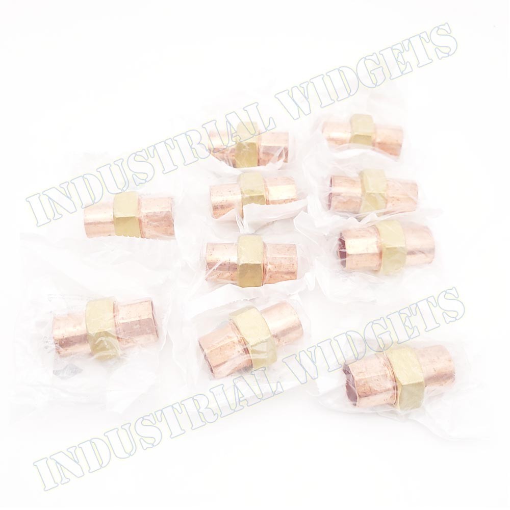 10 pcs – 3/4″ Union Copper Pipe Fittings – Elkhart EPC 102 CxC Sweat Solder USA