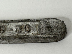 TIN LEAD SOLDER BAR 50/50 WARRANTED 3/4″ x 13″ Grade A Approx 1 lb 8 oz