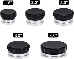 1.5″ 38mm Aluminum Alloy Weld Billet On Filler Neck Cap Oil Fuel Wat Size: 1.5