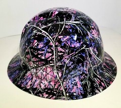 Hard Hat custom hydro dipped , FULL BRIM COUNTRY GIRL CAMO NEW CUSTOM HARD HAT