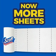 Scott Paper Towels, Choose-A-Sheet, 6 Double Rolls = 12 Regular Rolls (108 Sh…