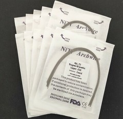 10Packs Dental Niti Arch Wires Round Super Elastic Oval Orthodontics Arcs