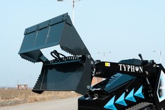 4-in-1 Bucket Attachment for Mini Skid Steer Fits TYPHON STOMP X1300 & STOMP 509