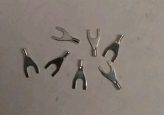 FORK TERMINAL 26-24 AWG #6 STUD SIZE NON-INSULATED 100/BAG CONCORD 701-2311