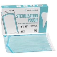 10″ x 16″ Self-Sealing Sterilization Pouches for Autoclave (Choose Quantity)