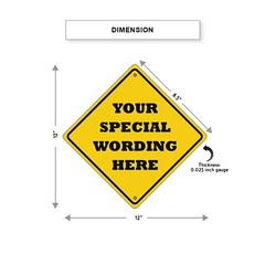 Personalized Your Own Choice Words Or Image Custom Designs Aluminum Metal Sign