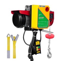 1150W 110V Electric Steel Wire Winch w/ Wireless Remote Control 1320lbs Capacity