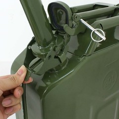 4x 5 Gallon decorative Jerry Can Steel Tank Green Military NATO Style