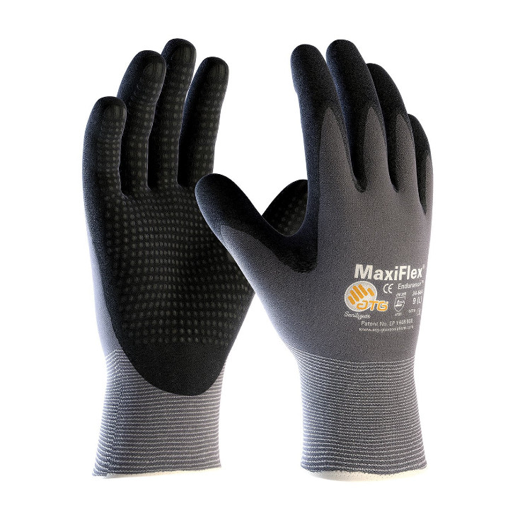 MaxiFlex Endurance Seamless Knit Nylon Glove w/ Nitrile Coated MicroFoam Grip