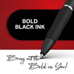 S-Pens, Bold Point (1.0mm), Black Ink, Smear-Resistant, 12 Count – Smooth Wri…